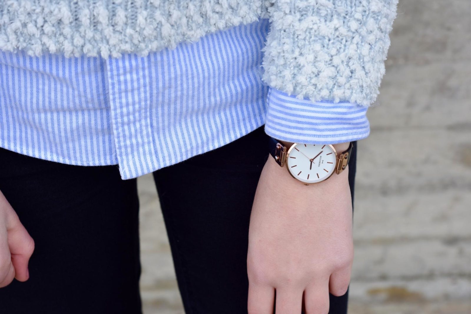 Red Sweater & Daniel Wellington Watch - Mrs. Simply Lovely