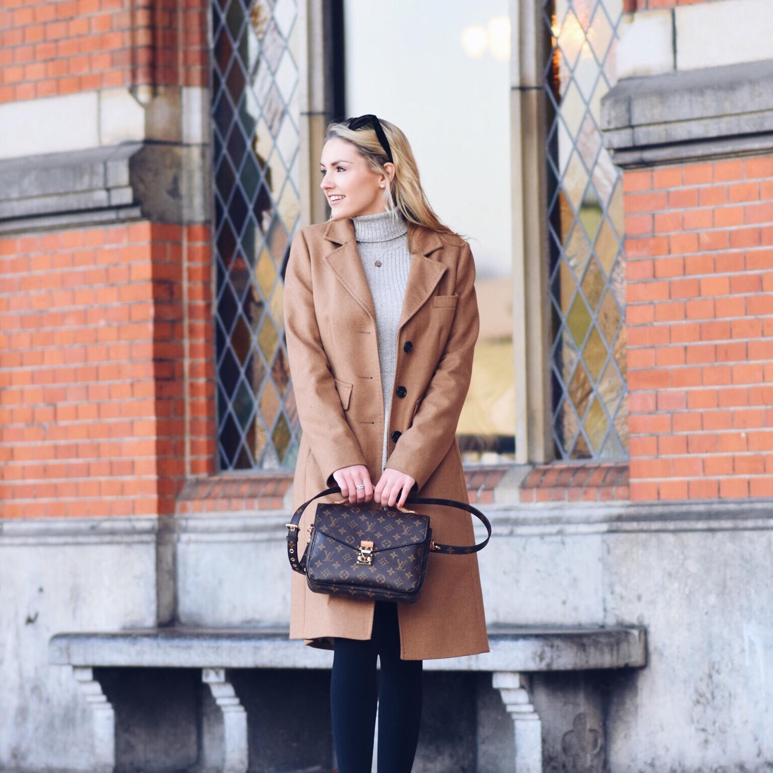 Turtle Neck Dress & Camel Coat